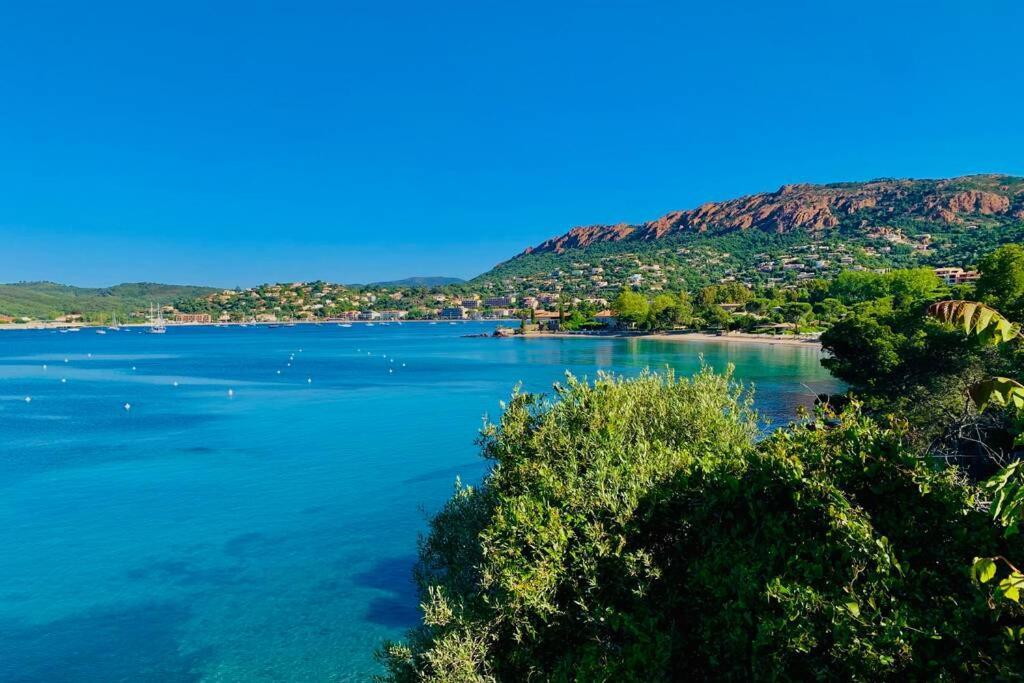 Superbe 4 Couchages Avec Terrasse - Clim - 50M De La Mer Saint-Raphael  Bagian luar foto