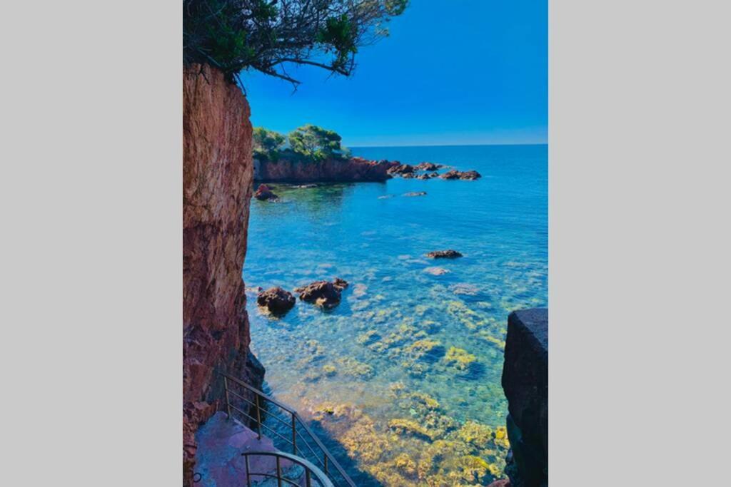 Superbe 4 Couchages Avec Terrasse - Clim - 50M De La Mer Saint-Raphael  Bagian luar foto