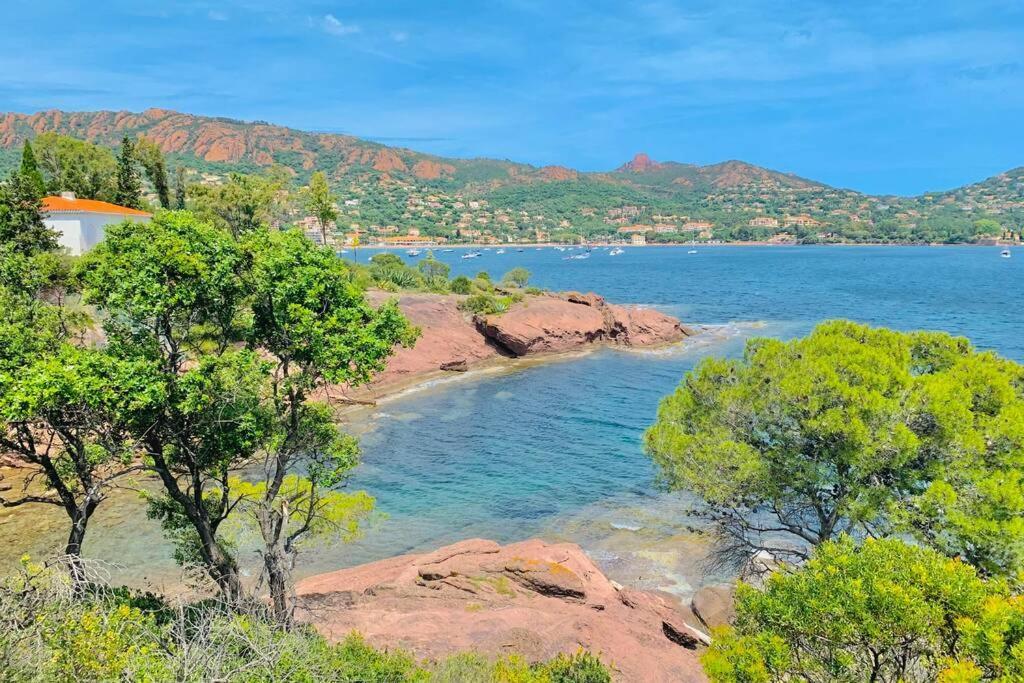 Superbe 4 Couchages Avec Terrasse - Clim - 50M De La Mer Saint-Raphael  Bagian luar foto